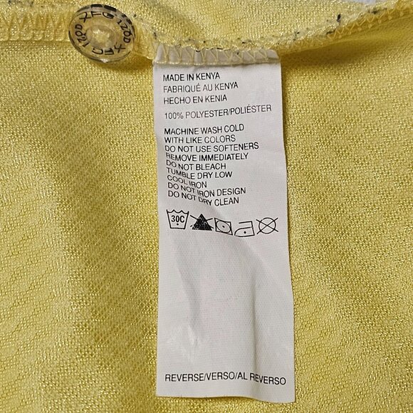 Izod XFG Mens Yellow Golf Polo Shirt M 100% Polyester Cool.fx Short Sleeve - Picture 5 of 8
